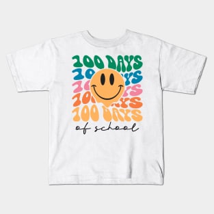 100 days of school Retro Smile Kids T-Shirt